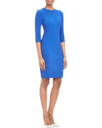Narciso Rodriguez Stretch Crepe Sheath - Lyst