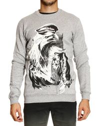 Roberto Cavalli Felpa Girocollo Stampa Aquila - Lyst
