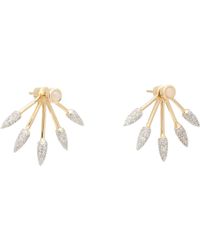 Pamela Love Diamond, Opal & Gold Five Spike Earrings - Lyst