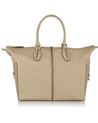 Tod's D-Cube Mickey Medium Textured-Leather Tote - Lyst
