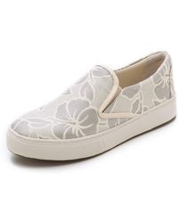 Belle By Sigerson Morrison Saras Slip On Sneakers - Black/Black - Lyst