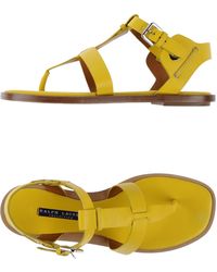 ralph lauren yellow sandals