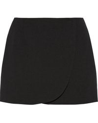Jill Stuart Jen Wrap-Effect Wool-Blend Mini Skirt - Lyst