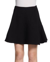Jill Stuart Wool Flannel Flip Skirt - Lyst