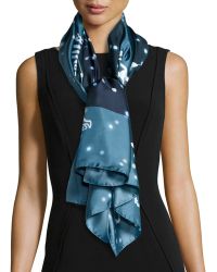 Carolina Herrera Zodiac Silk Scarf - Lyst