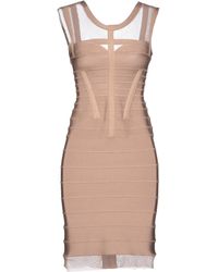 Hervé Léger Short Dress - Lyst
