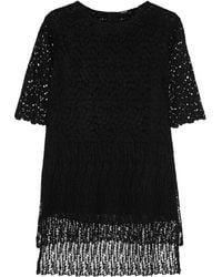Adam Lippes Oversized Crocheted Lace Top - Lyst