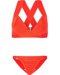 Hervé Léger Summer Bandage Bikini - Lyst