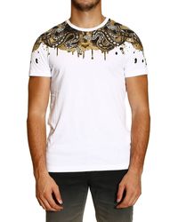 Roberto Cavalli Mezza Manica Girocollo Stampa Spalle - Lyst