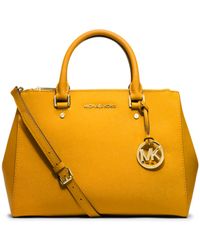Michael Kors Sutton Medium Saffiano Leather Satchel - Lyst