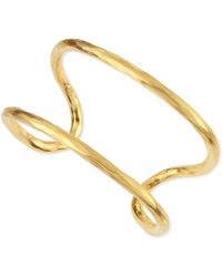 Herve Van Der Straeten Epure 24K Gold-Plated Cuff Bracelet - Lyst