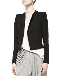 Zadig & Voltaire Open-Front Cropped Jacket - Lyst