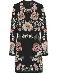 Needle & Thread Sequined Crepe Mini Dress - Lyst