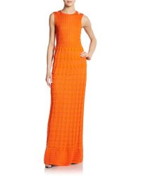 M Missoni Textured Knit Maxi Dress - Lyst