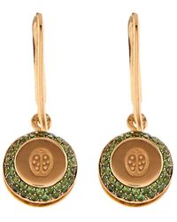 Aurelie Bidermann Diamond, Tourmaline, Tsavorite & Gold Earrings - Lyst