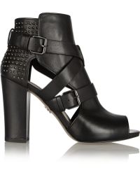 Pour La Victoire Estel Studded Leather Ankle Boots - Lyst