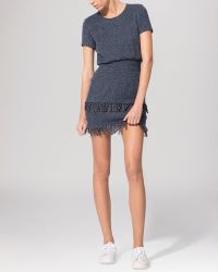 Maje Dress - Smocked Fringe Hem - Lyst