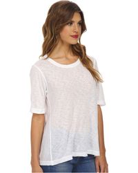 Splendid Slub Tee - Lyst