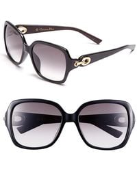Dior Ladies Ladylady2 Sunglasses in Black | Lyst