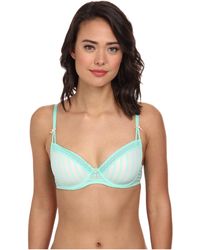 Betsey Johnson Stocking Stripe Convertible Lightly Lined Demi Bra 723803 - Lyst