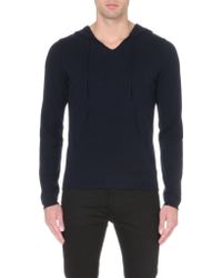 Sandro Wool And Cashmere Hoody - For Men - Lyst