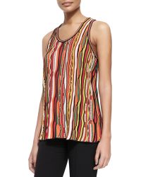 M Missoni Ripple-Striped Ribbon Tank - Lyst