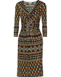Issa Wrap-Effect Crepe-Jersey Dress - Lyst