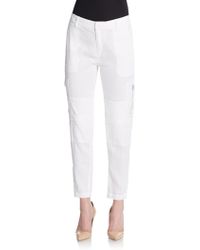 Vince Linen-Blend Cargo Pants - Lyst
