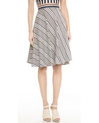 Shakuhachi Directional Stripe Circle Skirt - Super Stripe - Lyst