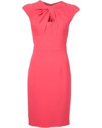 Elie Saab Fitted Dress - Lyst