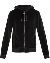 Versace Medusa Hooded Velour Sweatshirt - Lyst