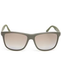 Gucci Grey Polarized 56 Mm Wayfarer Sunglasses - Lyst