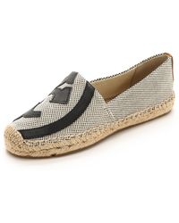 Tory Burch Lonnie Flat Espadrilles - Natural/Tory Navy/Royal Tan - Lyst