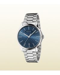 Gucci G-timeless Slim Collection Stainless Steel Watch - Lyst
