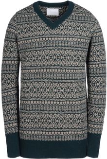 White Mountaineering Vneck - Lyst