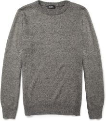 A.P.C. Cotton and Silkblend Sweater - Lyst