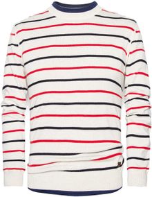 Mango Linen Cottonblend Striped Sweater - Lyst