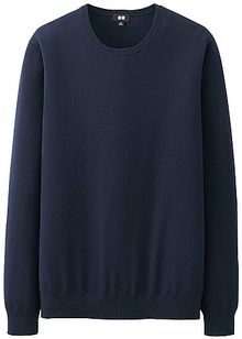 Uniqlo Supima Cotton Crew Neck Sweater - Lyst