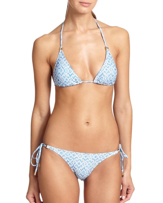 Melissa Odabash Key West Bikini Top In Blue Lyst