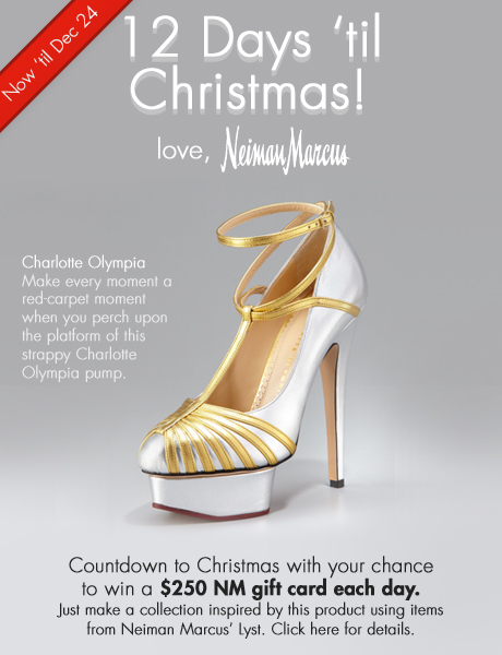 12 Days 'til Christmas - Win $250 everyday from Neiman Marcus. Day 4