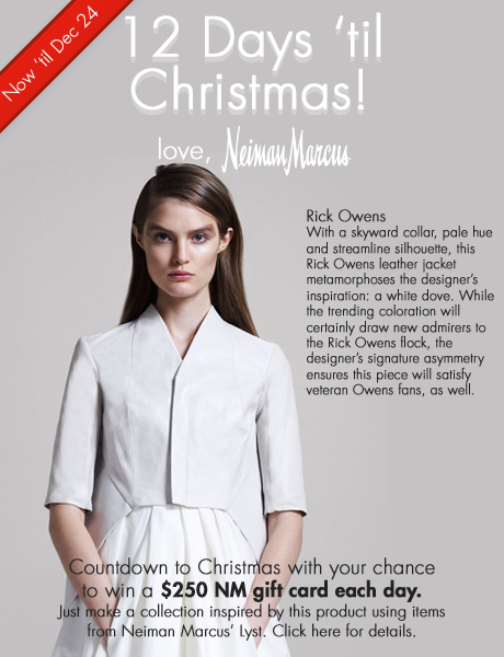 12 Days 'til Christmas - Win $250 everyday from Neiman Marcus. Day 10