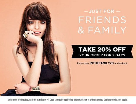 Shopbop Friends + Family