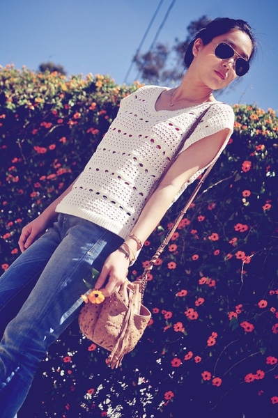 perfect sweater for spring... {open knit}