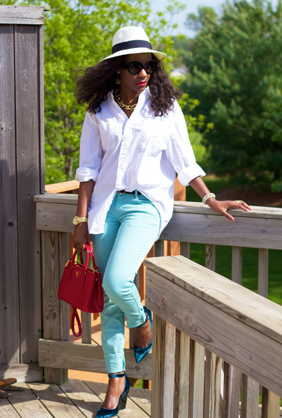 Pops of Red and Teal