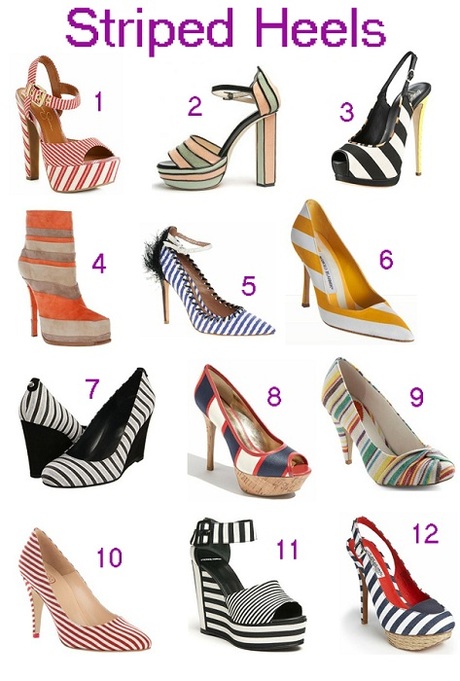High Heel Low Heel: Striped Heels Edition