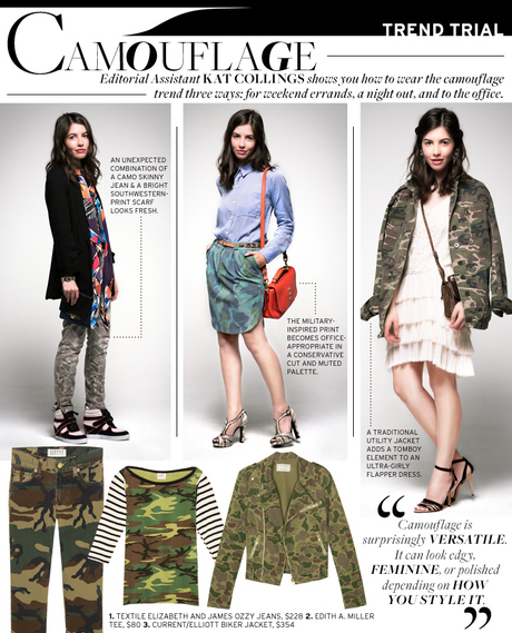 please try me: camouflage (blend in with this fashion trend)