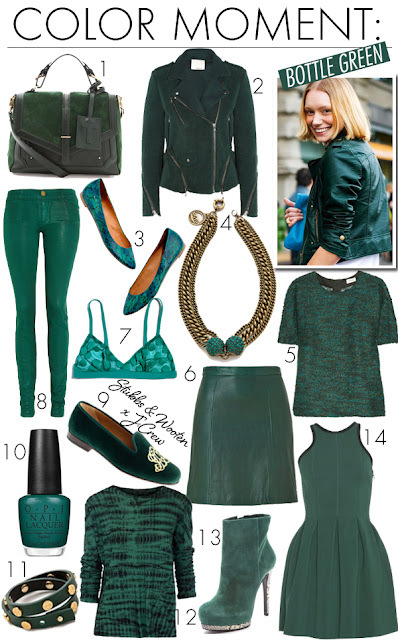 The Fall Buzz: BOTTLE GREEN!