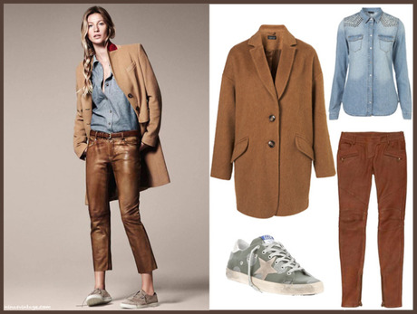 LOOK OF THE DAY: CAMEL AND BLUE