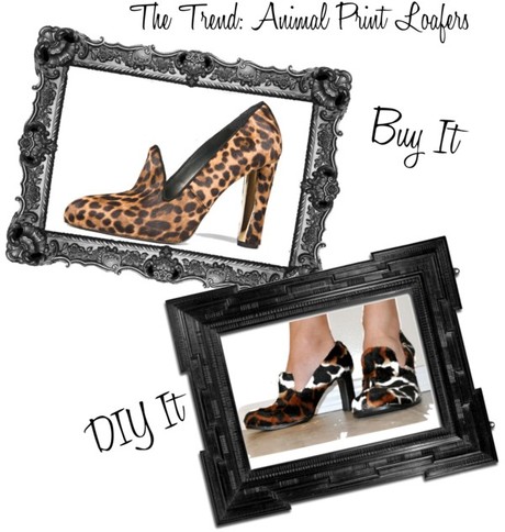 Buy It, DIY It: Animal Print Loafers & Leather Peplums