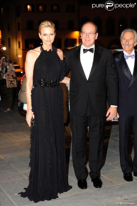 Princess Charlene at the 2012 Ballo del Giglio at Palazzo Pitti